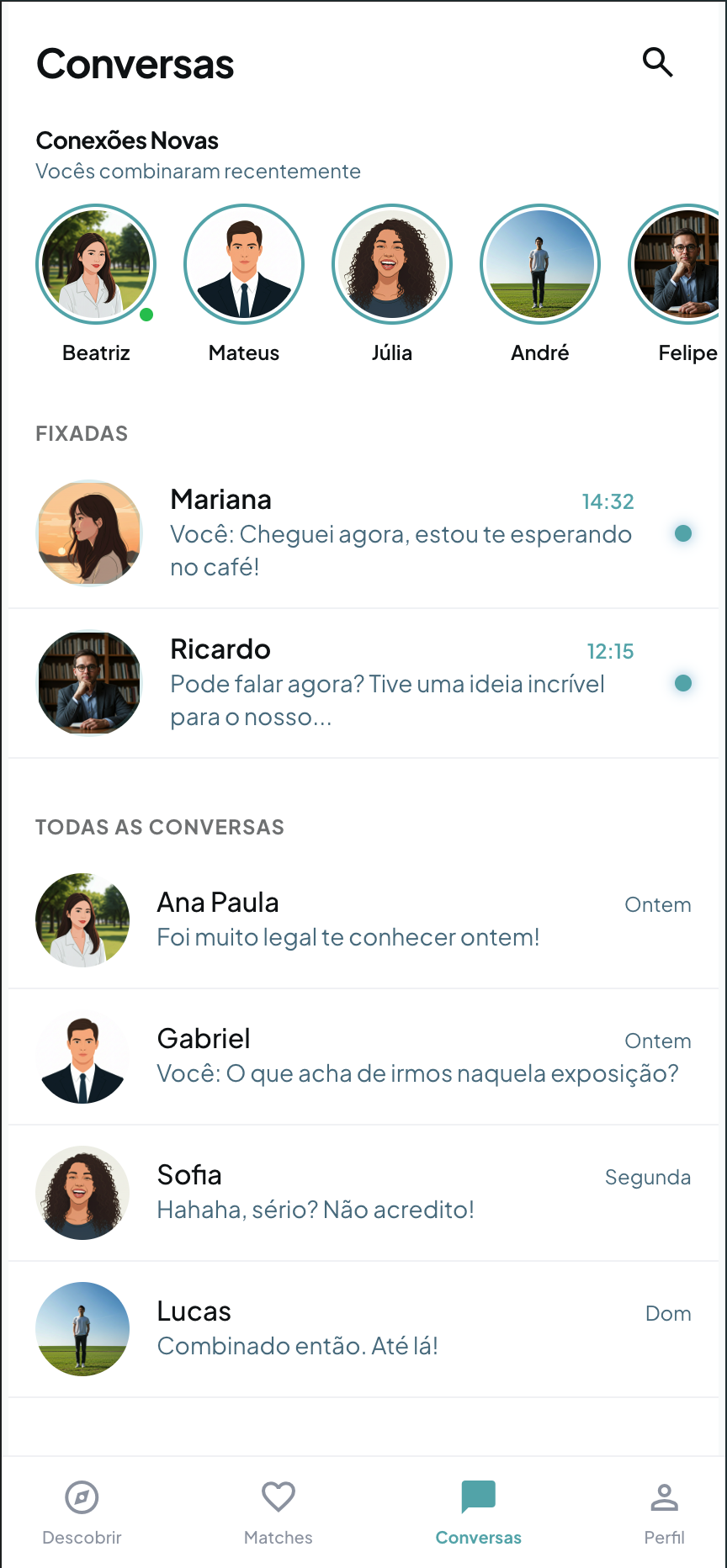 Tela do app BigT